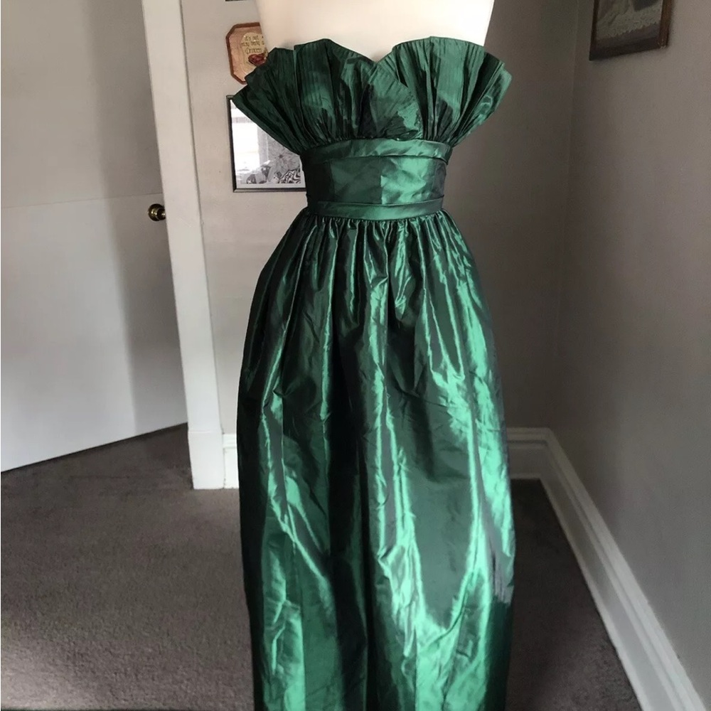 Vintage Victor Costa Neiman Marcus Dress, ball gown green